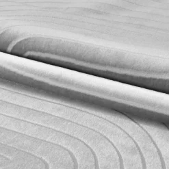 Style Kortluvet tæppe Ensfarvet - Sølv