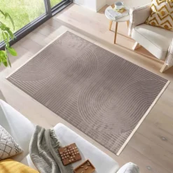 Style Kortluvet Tæppeløber Ensfarvet - Mokka