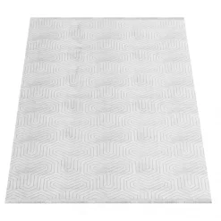 Style Kortluvet Tæppeløber Ensfarvet - Sølv