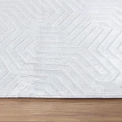 Style Kortluvet Tæppeløber Ensfarvet - Sølv