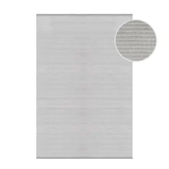 Style Kortluvet Tæppeløber Ensfarvet - Sølv