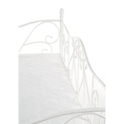 SUMATRA metalseng 90x200cm - Hvid