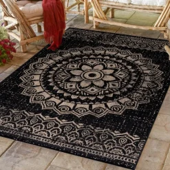 Sunny Udendørs tæppe Vintage - Sort