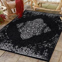 Sunny Udendørs tæppe Vintage - Sort