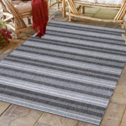 Sunny Udendørs Tæppeløber Vintage - Sort