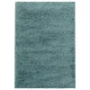Sydney Shaggy Tæppeløber Ensfarvet - Aqua