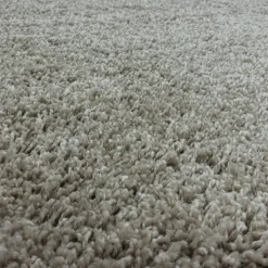 Sydney Shaggy Tæppeløber Ensfarvet - Natur