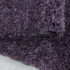 Sydney Shaggy Tæppeløber Ensfarvet - Violet