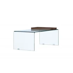 Telemark Sofabord 110 x 50 - Transparent og Valnød