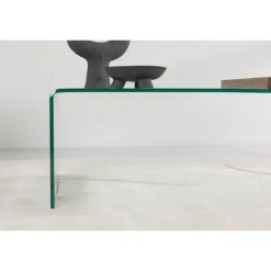 Telemark Sofabord 110 x 50 - Transparent og Valnød