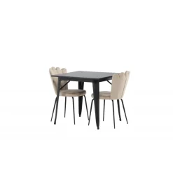 Tempe e Spisebordssæt - Beige og Sort