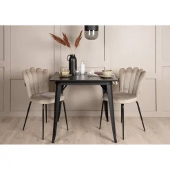 Tempe e Spisebordssæt - Beige og Sort