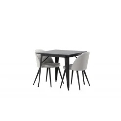 Tempe e Spisebordssæt - Sort og Grå