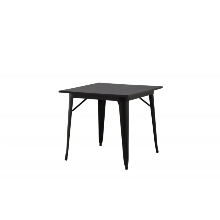 Tempe Spisebord 80 x 80 - Sort