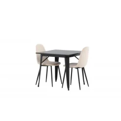 Tempe Spisebordssæt - Beige og Sort