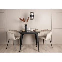 Tempe Spisebordssæt - Beige og Sort