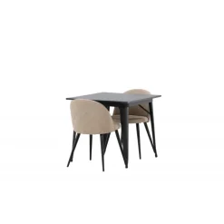 Tempe Spisebordssæt - Beige og Sort