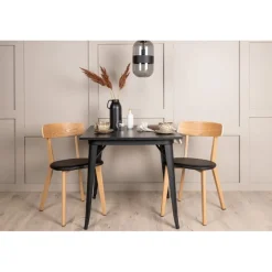 Tempe Spisebordssæt - Sort og Natur