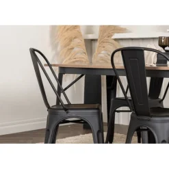 Tempe Spisebordssæt - Sort og Valnød