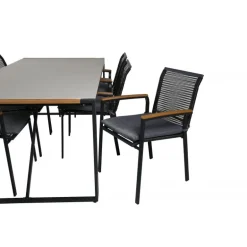 Texas e Loungesæt - Havemøbelsæt - Sort,Grå,Natur