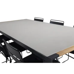 Texas Loungesæt - Havemøbelsæt - Sort,Grå,Natur