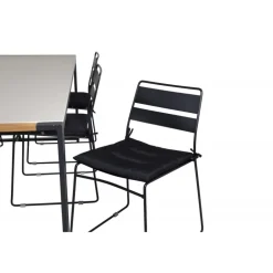 Texas Loungesæt - Havemøbelsæt - Sort,Grå,Natur