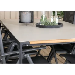 Texas t Loungesæt - Havemøbelsæt - Sort,Grå,Natur