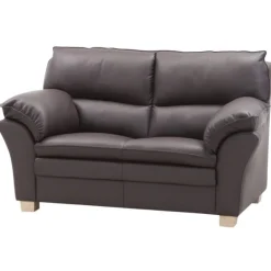 Thisted 2+3 pers brun sofasæt - Sixty læder