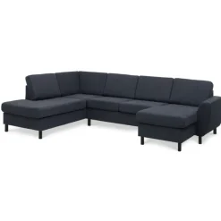 Thomas højrevendt hjørnesofa med chaiselong - Austin Blå