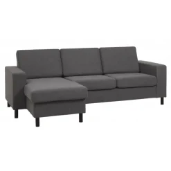 Thomas vendbar chaiselongsofa mørkegrå