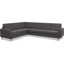 Thomas vendbar hjørnesofa - Mørkegrå