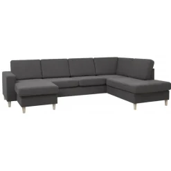 Thomas venstrevendt hjørnesofa med chaiselong- mørkegrå