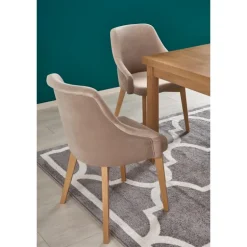 TIAGO 2 Spisebord med udtræk, craft oak / craft oak