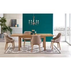 TIAGO 2 Spisebord med udtræk, craft oak / craft oak