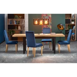 TIAGO Spisebord med udtræk håndværk egetræ