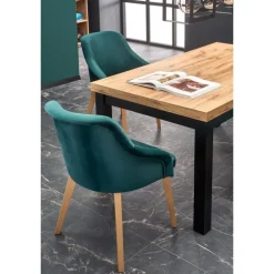 TIAGO Spisebord med udtræk håndværk egetræ