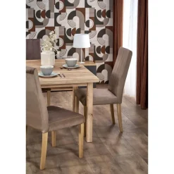 TIAGO SQUARE forlængelsesbord, håndværk eg / håndværk eg