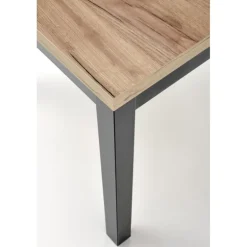 TIAGO SQUARE Spisebord med udtræk, craft eg / Sort