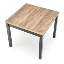 TIAGO SQUARE Spisebord med udtræk, craft eg / Sort