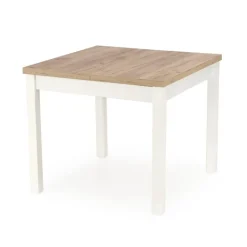 TIAGO SQUARE Spisebord med udtræk, craft eg / Hvid
