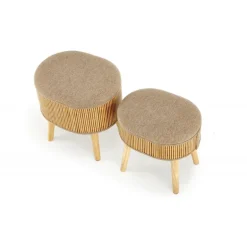 TICO sæt af to puffer, Beige