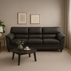 Tilst 3 pers læder sofa