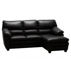 Tilst læder chaiselongsofa- Højrevendt