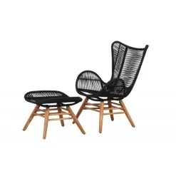 Tingeling Lounge Stol - Sort,Natur