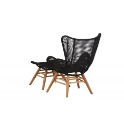 Tingeling Lounge Stol - Sort,Natur