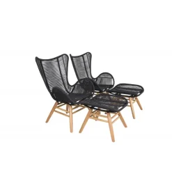 Tingeling Lounge Stol - Sort,Natur