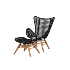 Tingeling Lounge Stol - Sort,Natur