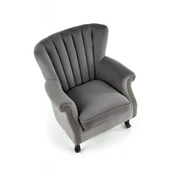 TITAN hvilestol Grå Velour