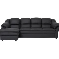 Tønder ch. sofa - 4 pers. Venstre - Sort tekstillæder