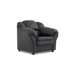 Tønder lænestol - Sort tekstillæder